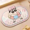 40*60 special-shaped diatom mud bathroom floor mat, anti-slip quick-drying water-absorbing cooling pad for dressing room, toilet and washroom floor mat Specification image